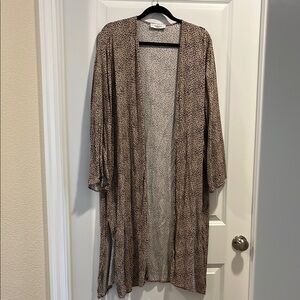 Animal print kimono